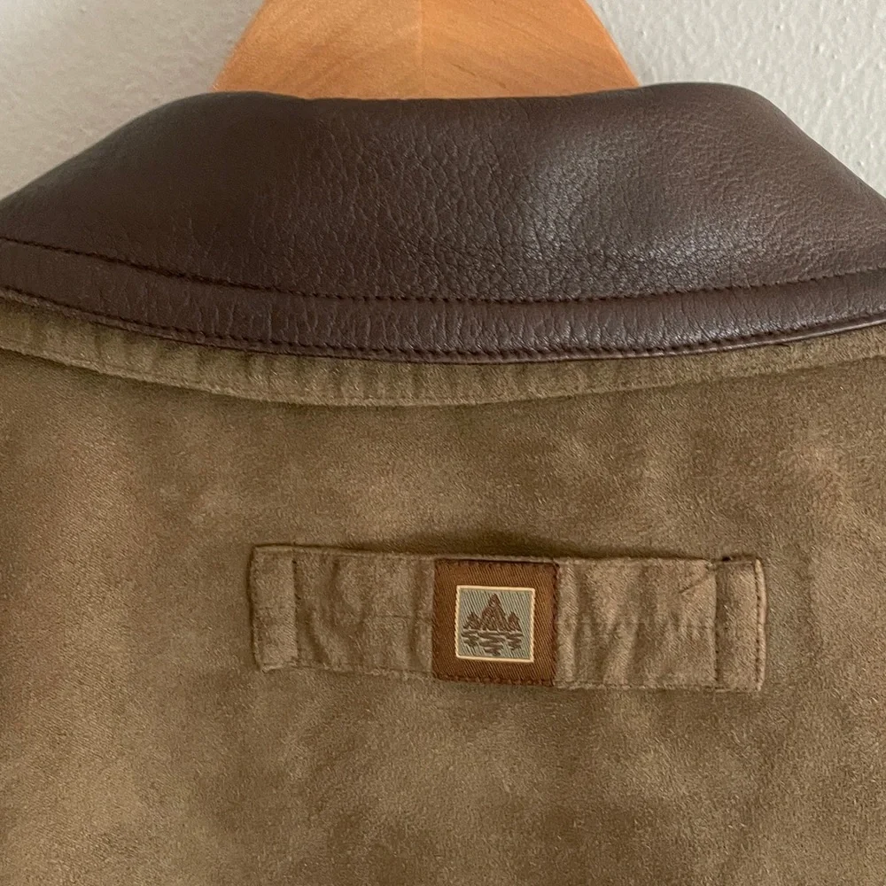 Rainforest Men’s Suede Leather Barn‎ Coat Size XL
